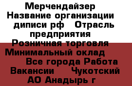 Мерчендайзер › Название организации ­ диписи.рф › Отрасль предприятия ­ Розничная торговля › Минимальный оклад ­ 25 000 - Все города Работа » Вакансии   . Чукотский АО,Анадырь г.